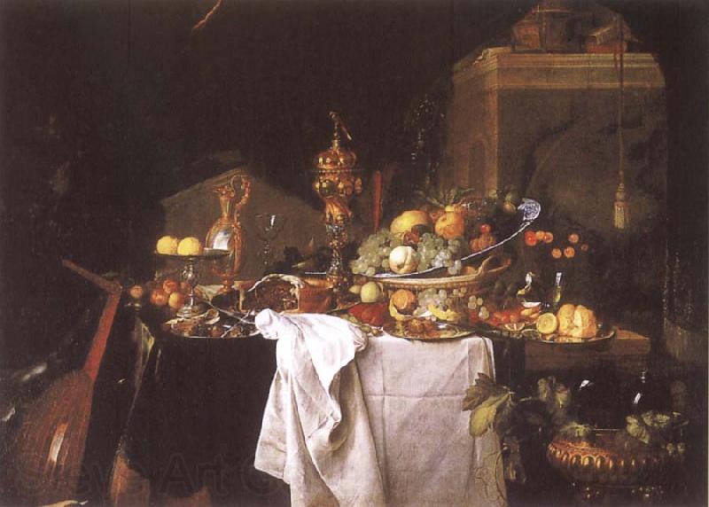 Jan Davidz de Heem Still-life with Dessert Spain oil painting art